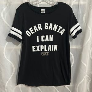 Pink, Victoria’s Secret, Black & White, Short Sleeve, Christmas T Shirt,…
